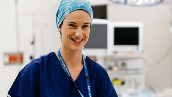 epworth nurse smiling in hospital setting